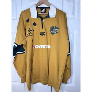 Vintage Wallabies Rugby‎ Union Australia Shirt Mens XL Jersey Canterbury 2004